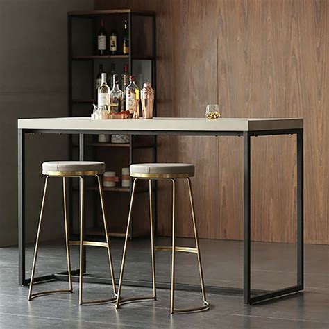 Industrial Rectangular Bar Height Table Small Dining Table for ...