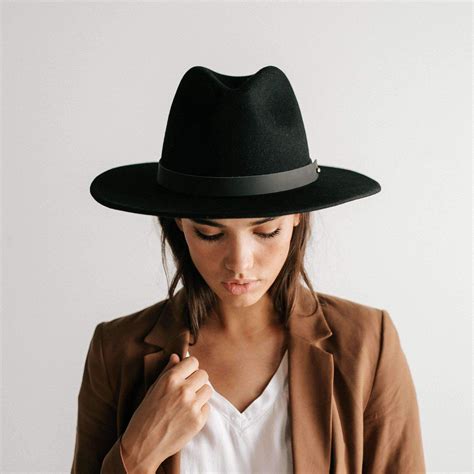 Wes Fedora - Black | Black fedora hat, Black fedora, Outfits with hats