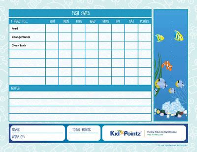 Feeding Chart For Fish