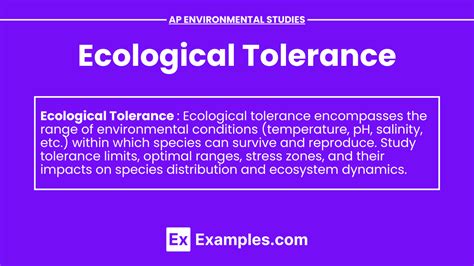 Unit 2.4 - Ecological Tolerance (Notes & Practice Questions) - AP® Environmental Science