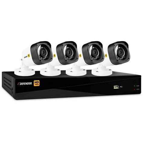 Defender HD 1080p 4-Channel 1TB DVR Security System with 4 Bullet Cameras - Walmart.com ...