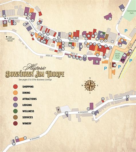 Jim Thorpe Town Walking Map