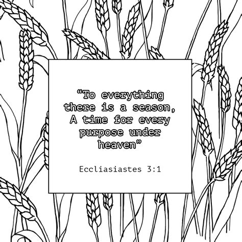 Harvest Coloring Pages with Bible Verses - Underbart skapad