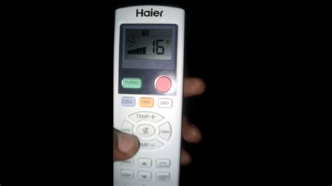 Haier Heat Pump Remote Control Manual