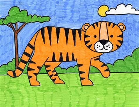 How to Draw a Tiger Head How to Draw a Tiger Step by Step Easy for Kids - Sharpe Boutioned