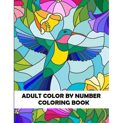 Adult Coloring by Numbers: Adult Color By Number Coloring Book : Large ...