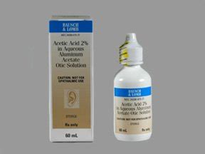 Acetic Acid/Aluminum Acetate 2% Drop 60 Ml By Bausch & Lomb