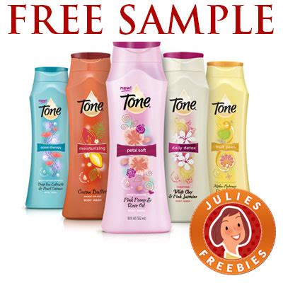 Free Tone Body Wash Samples - Julie's Freebies