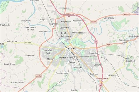 Carlisle Map - Interactive Street Map Of Carlisle, Cumbria