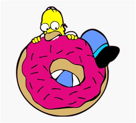 Simpsons Donut Png - Homer Simpson Donuts Png, Transparent Png , Transparent Png Image - PNGitem