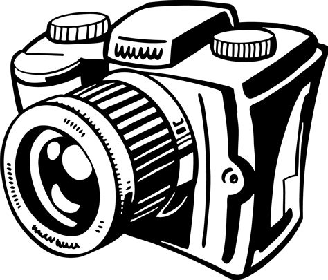 58+ Black And White Cam... Camera Clipart Black And White | ClipartLook