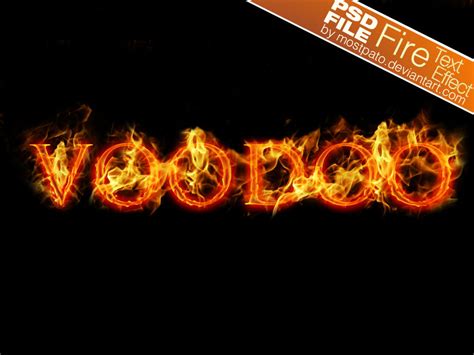 PSD Fire Text Effect by mostpato on DeviantArt