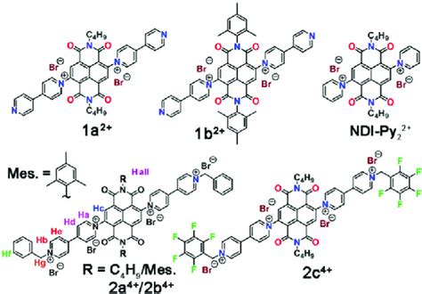 Molecular structures of the multi-electron acceptors. | Download ...