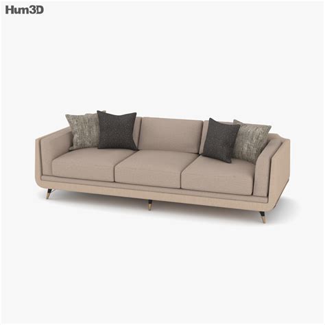 Caracole Hold Me Up Sofa 3D model - Furniture on Hum3D