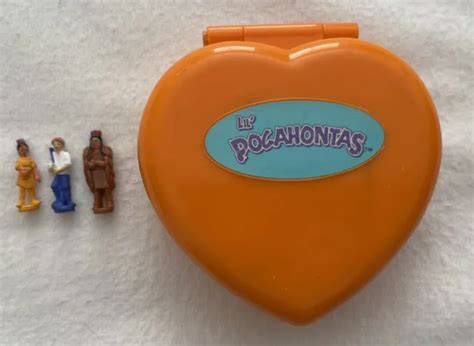 VINTAGE 1995 POLLY Pocket Lil Pocahontas Play Locket Fairy Tales W/ 3 Figures $14.99 - PicClick