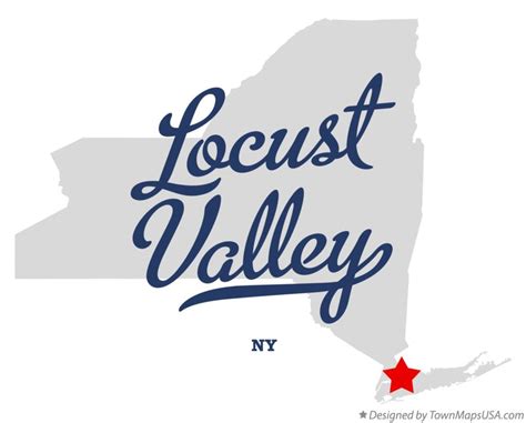 Map of Locust Valley, NY, New York