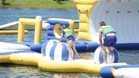 Lake Inflatable Water Games For Adults Maximum 100 People Capacity