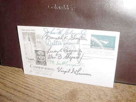 324410229607: Mercury 7 signed cover - collectSPACE: Messages