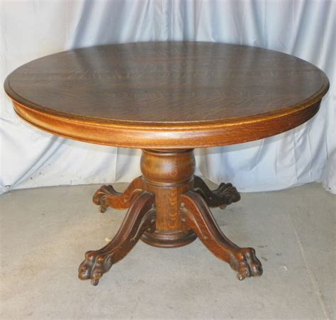 Bargain John's Antiques | Antique Round Oak Dining Table with 3 Original Leaves - Bargain John's ...