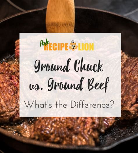 Here's the scoop on ground chuck vs. ground beef, ground chuck vs. ground sirloin, and more (and ...