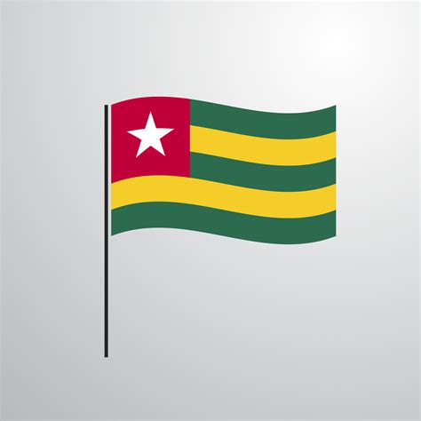 Togo waving Flag 14219938 Vector Art at Vecteezy