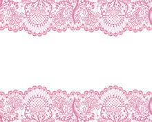 Pink Lace Ribbon Border Free Stock Photo - Public Domain Pictures