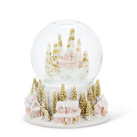 6.5" Large Village Music Snow Globe | Arbutus Crafts