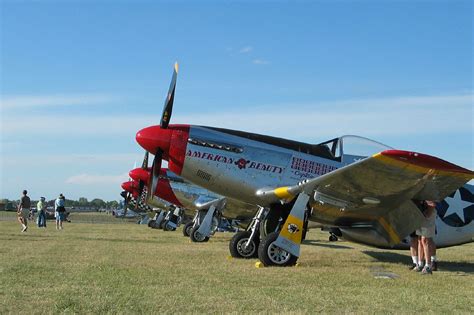 AirVenture 2005 | A line of P-51's | D. Miller | Flickr