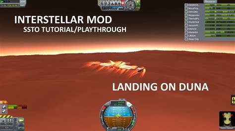 KSP - Interstellar Mod: SSTO Tutorial | LANDING ON DUNA | Part 2 - YouTube