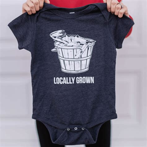 Locally Grown (Vintage Navy) / Baby Onesie | Route One Apparel