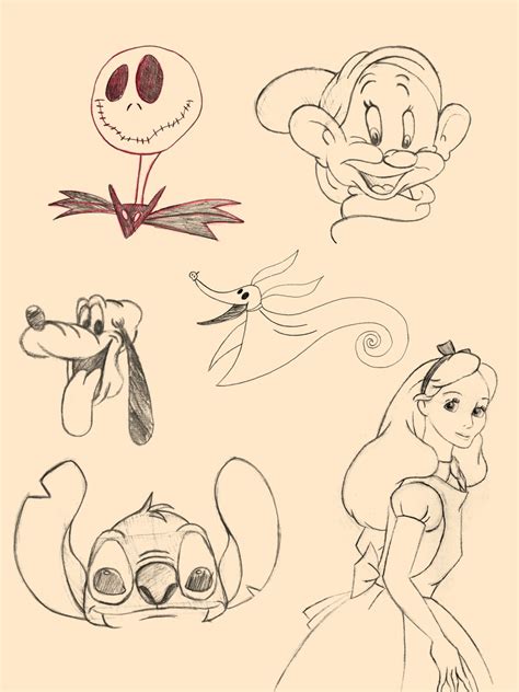 Disney Characters Sketches