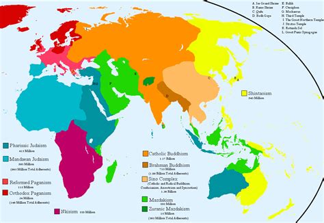 alternate world religions map by whanzel on DeviantArt