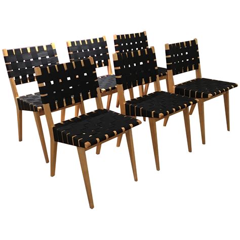 Jens Risom Chairs by Knoll - Set of 6 | Dining chairs, Outdoor dining chair cushions, Kitchen ...