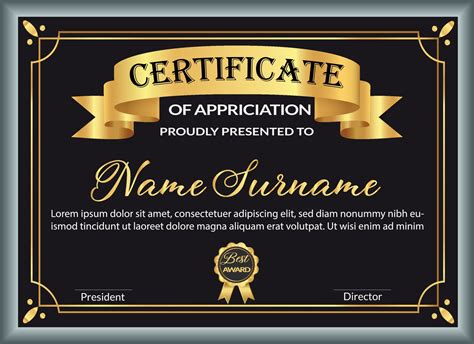 Best award certificate design template 2326771 Vector Art at Vecteezy