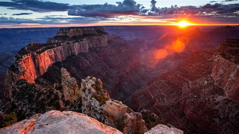 Canyon Cliff Grand Canyon Nature Sunset HD Travel Wallpapers | HD ...