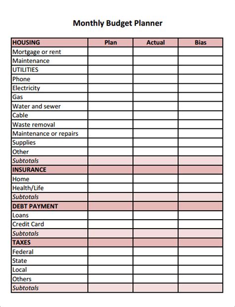 FREE 33+ Budget Templates in MS Word | Excel | PDF