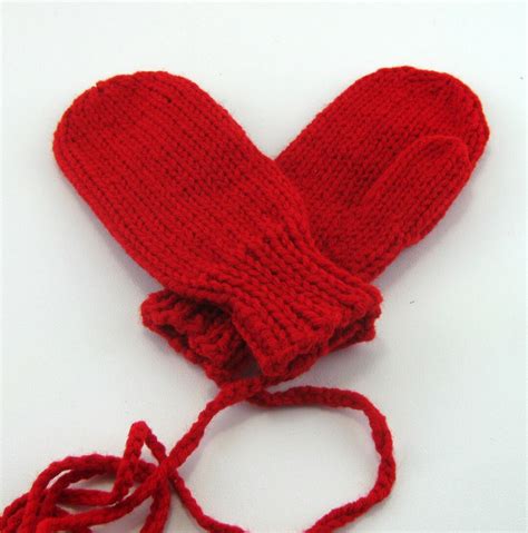 Red Mittens, Childs Mittens, Kids Mittens, Knitted Mittens - Etsy