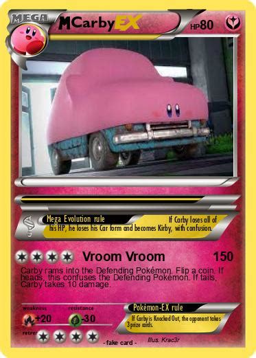 Pokémon Carby - Vroom Vroom - My Pokemon Card