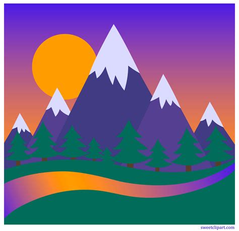 Sunset clipart mountains, Sunset mountains Transparent FREE for download on WebStockReview 2023