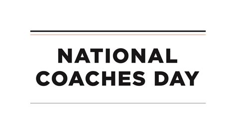 National Coaches Day! | PROLOOK SPORTS