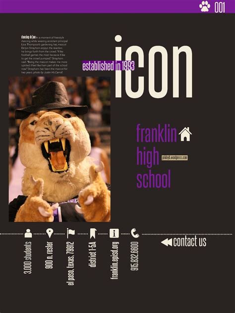 Franklin High School Yearbook Title Page