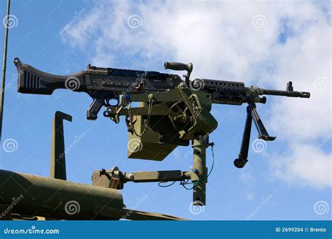 M240 Machine Gun stock photo. Image of mobility, long - 2699204