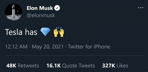 Elon Musk tweets 'Tesla has diamond hands' as crypto market implodes