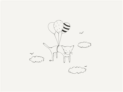 Flying Cat Drawing at GetDrawings | Free download