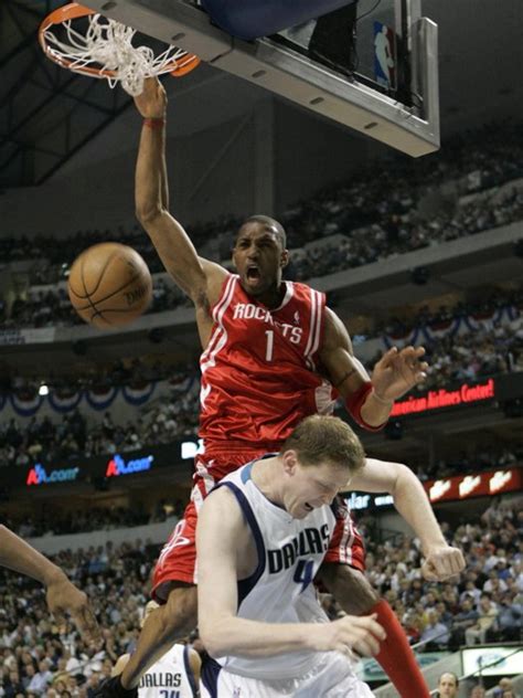 Tracy McGrady Houston Rockets Monster Dunk Basketball 24x18 Wall Print ...