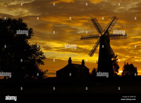 Alford five sail Windmill, Lincolnshire Stock Photo - Alamy