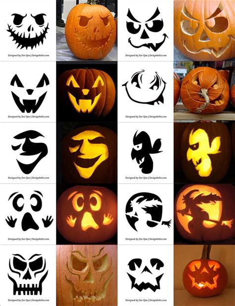 Pumpkin Carving Patterns Free Printable Scary