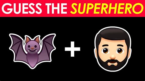 🦸‍♂️ Can You Guess The SUPERHERO by Emoji? 🦸‍♂️ | Emoji Challenge - YouTube