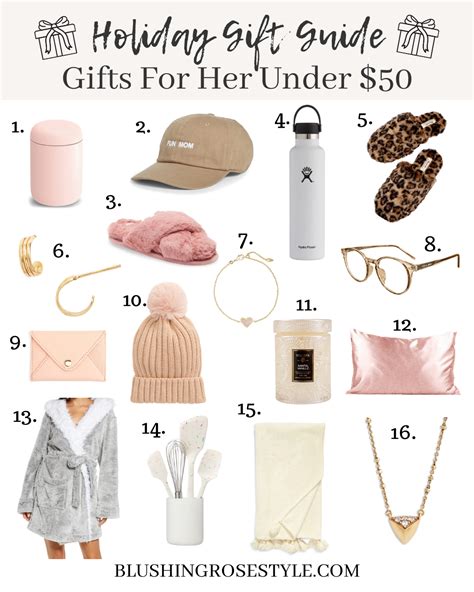 Gifts For Her: Under $50 - Blushing Rose Style Blog