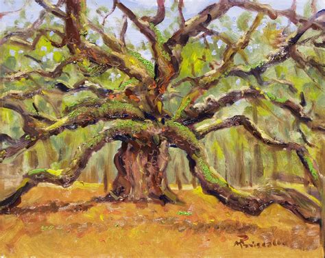 Angel Oak Tree Painting at PaintingValley.com | Explore collection of ...